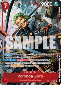 Roronoa Zoro EB04-007_p1 · Alternate art