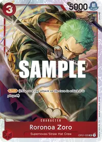 Roronoa Zoro OP01-025_p2 · Illustration alternative