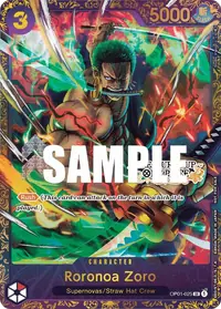 Roronoa Zoro OP01-025_x1 · Promo
