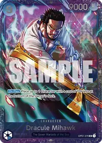 Dracule Mihawk OP01-070_p2 · Illustration alternative