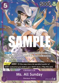 Ms. All Sunday OP04-064_p1 · Illustration alternative