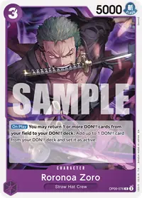 Roronoa Zoro OP09-076_r1 · Reimpresión