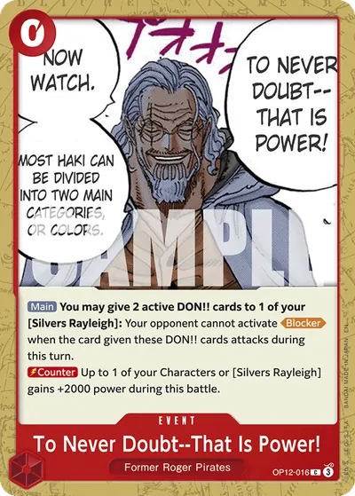 To Never Doubt--That Is Power!