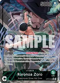 Roronoa Zoro OP12-020_p1 · Arte alternativo