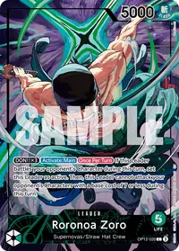 Roronoa Zoro OP12-020_p4 · Illustration alternative