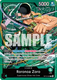 Roronoa Zoro OP12-020_p5 · Arte alternativo