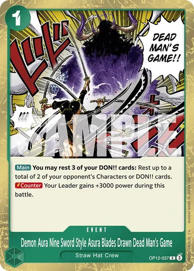Demon Aura Nine Sword Style Asura Blades Drawn Dead Man's Game