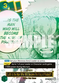 Luffy deviendra un jour le roi des pirates !! OP12-039_p1 · Illustration alternative