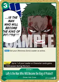 Luffy Is the Man Who Will Become the King of Pirates!!! OP12-039_p2 · Alternate art