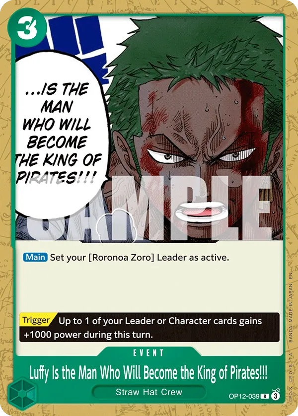Luffy Is the Man Who Will Become the King of Pirates!!! OP12-039_p2