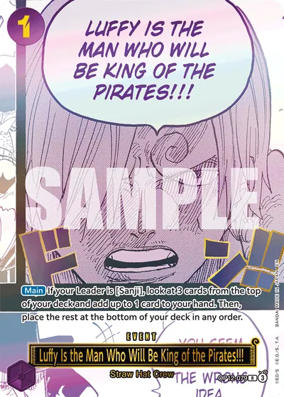 Luffy est l'homme qui deviendra le roi des pirates !! OP12-079_p1