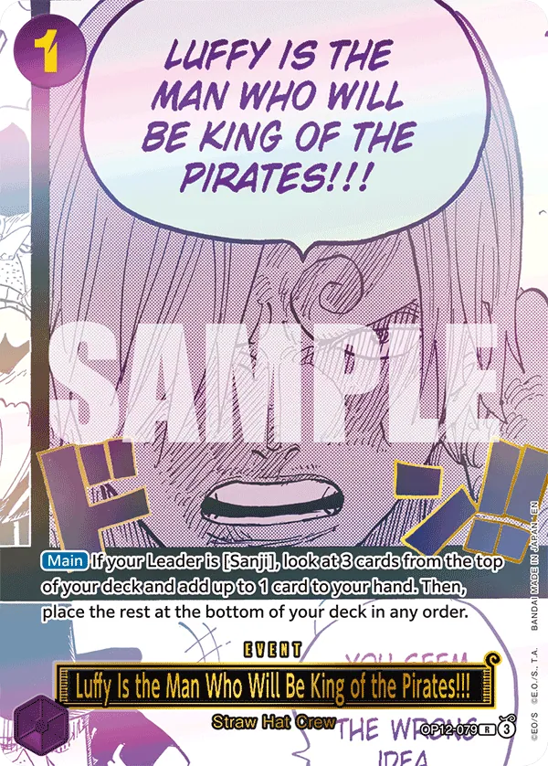 Luffy est l'homme qui deviendra le roi des pirates !! OP12-079_p1