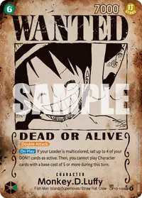 Monkey.D.Luffy OP13-118_p4 · Wanted poster