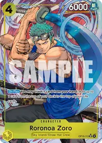 Roronoa Zoro OP15-113_p1 · Arte alternativo