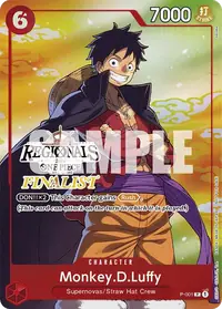 Monkey.D.Luffy P-001_x3 · Promo
