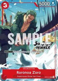 Roronoa Zoro ST01-013_x3 · Ganador