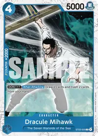 Dracule Mihawk ST03-005_p4 · Jolly Roger foil