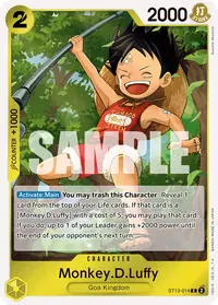Monkey.D.Luffy ST13-014 · Base