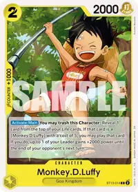 Monkey.D.Luffy ST13-014_r1 · Reimpresión