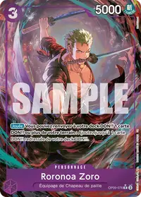 Roronoa Zoro OP09-076_p2 · Illustration alternative