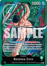 Roronoa Zoro OP12-020_p3 · Illustration alternative