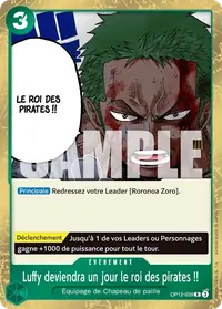Luffy deviendra un jour le roi des pirates !! OP12-039 · Base