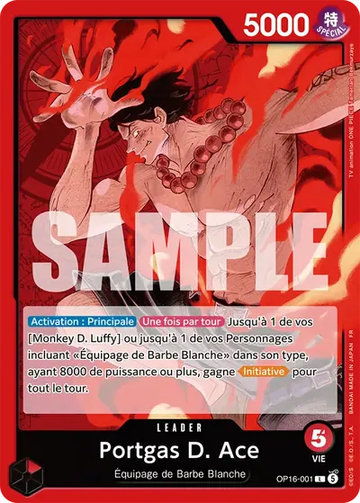 Portgas D. Ace OP16-001