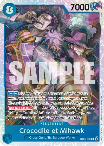 Crocodile et Mihawk ST25-003