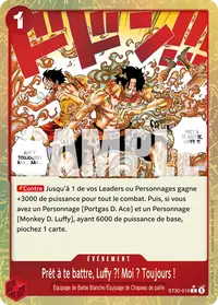 Prêt à te battre, Luffy ?! Moi ? Toujours ! ST30-016_p1 · Illustration alternative